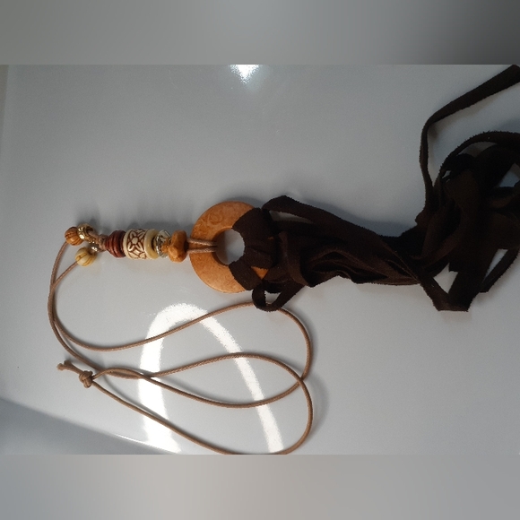 Boho Bead Necklace Long - Picture 9 of 15